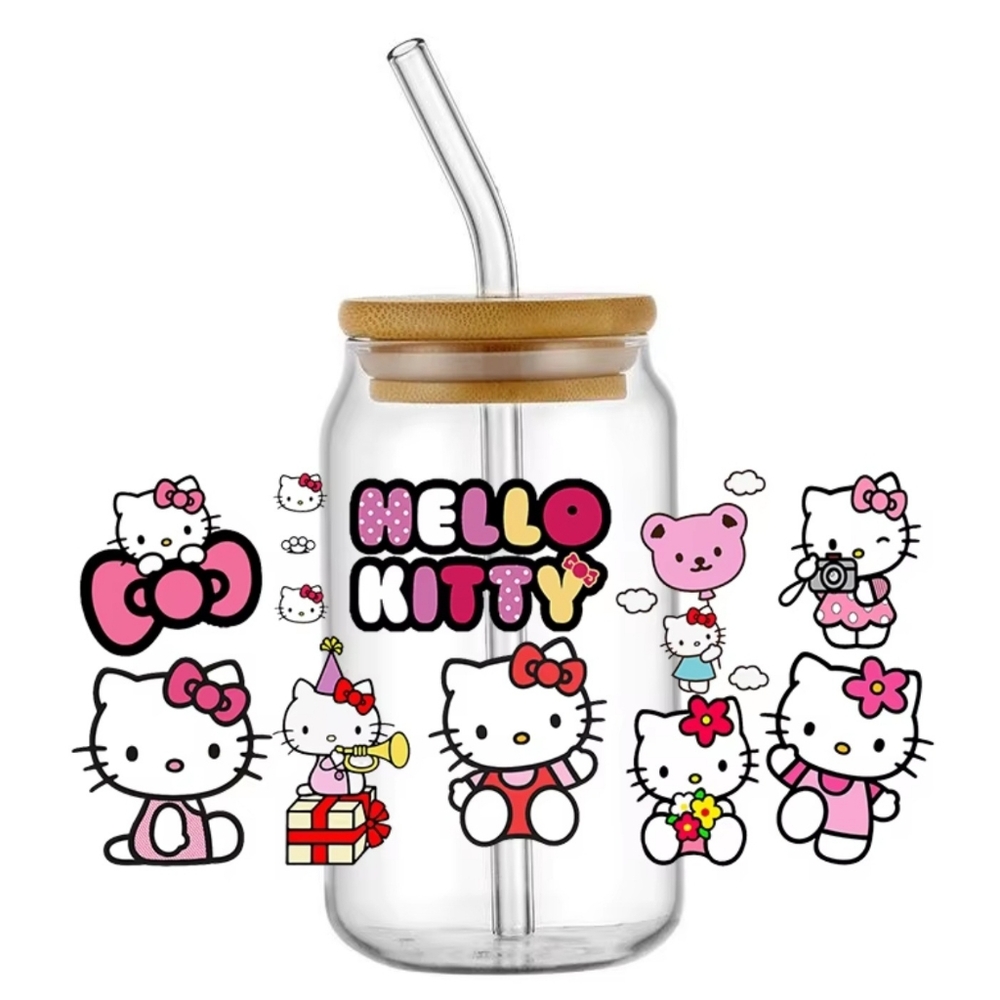 Hello Kitty Cup Sticker